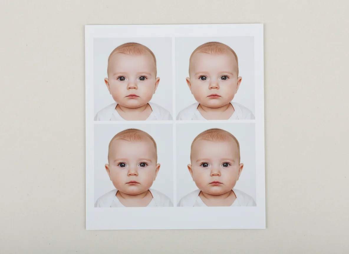 Planche photo d'identité bébé — Studio Deux-Quatre
